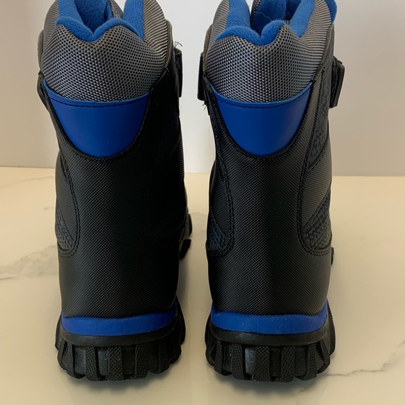 Quest 3M Thinsulate Kids Winter Snow Boots Water Resistant Blue Black Size 5 - Picture 5 of 13
